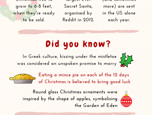 Christmas Fun Facts Infographic - Photojaanic