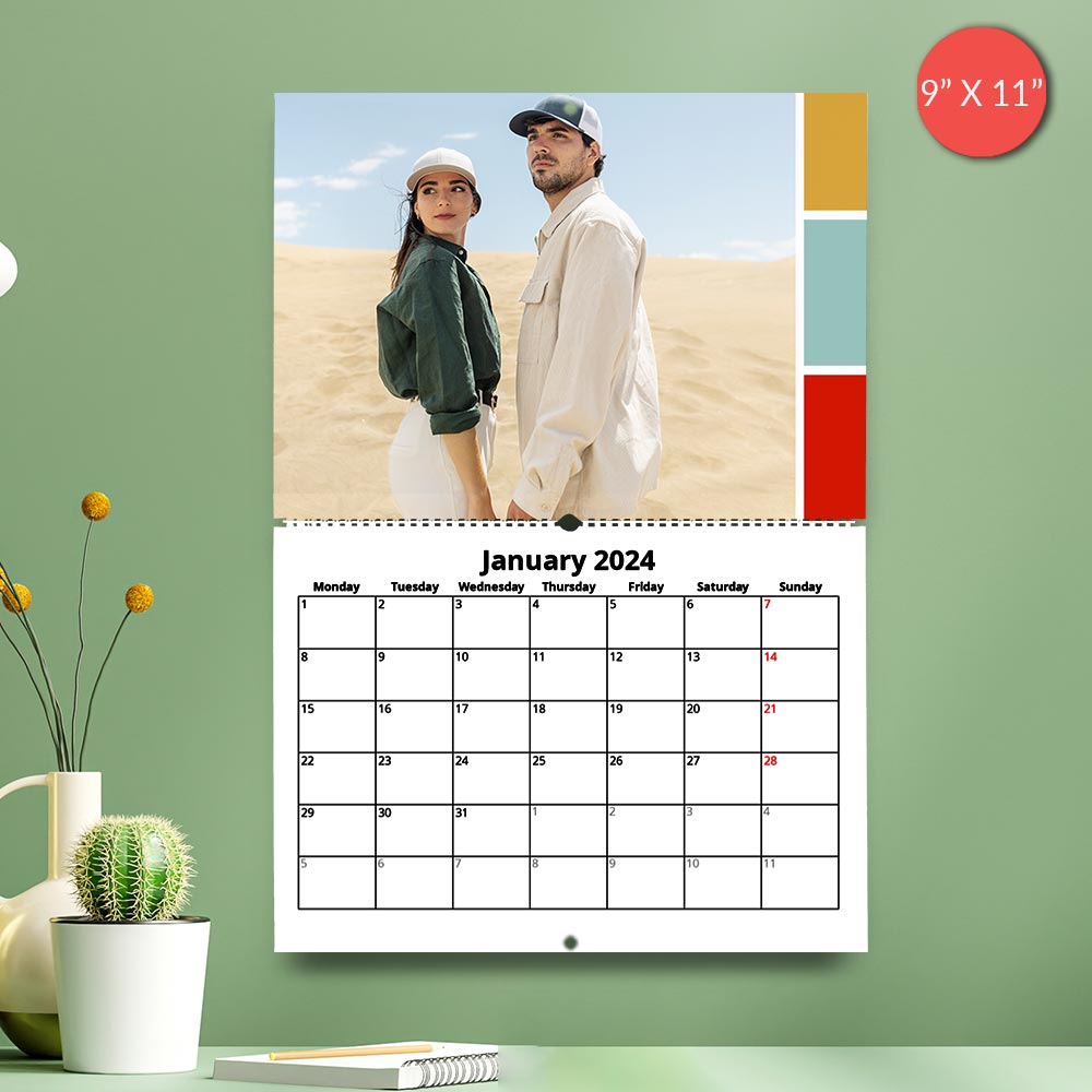 unique calendar with a photo and text, a thoughtful Christmas gift idea in Singapore