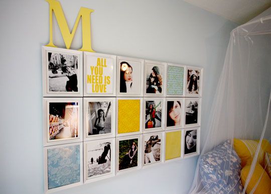 quick easy photo wall ideas - DIY gallery wall ideas (14)