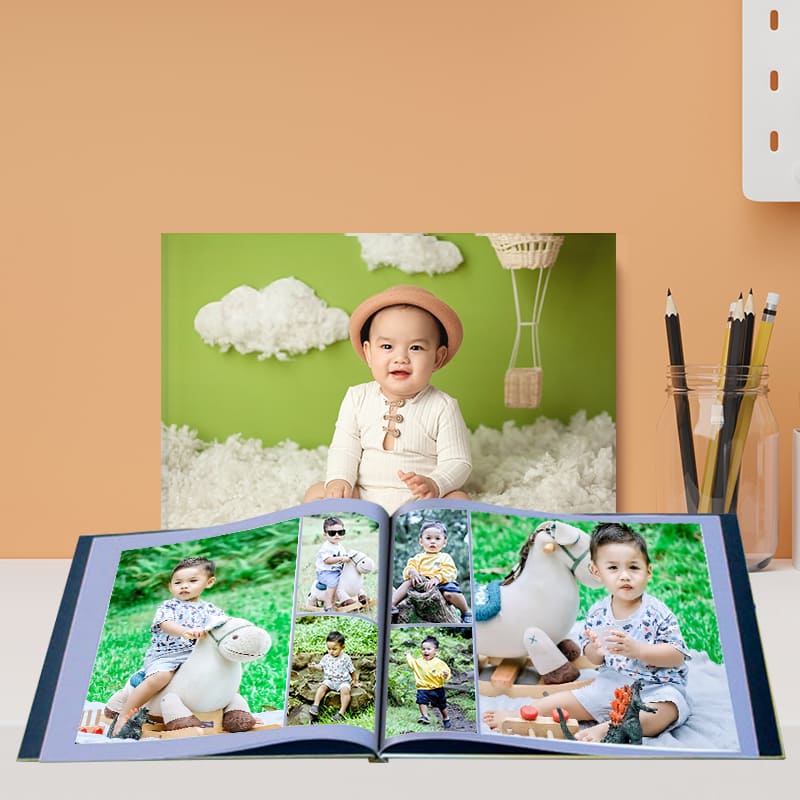 create baby first year photo book