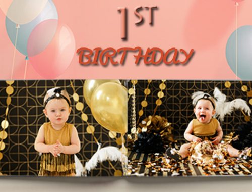 baby's first birthday photobook