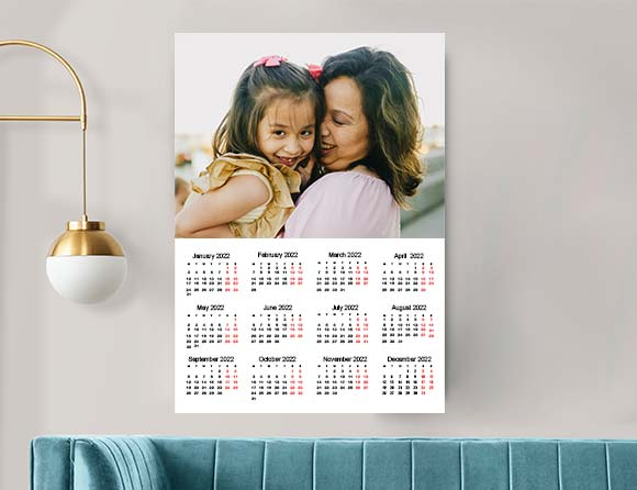 Mother and Daughter Poster Calendar 