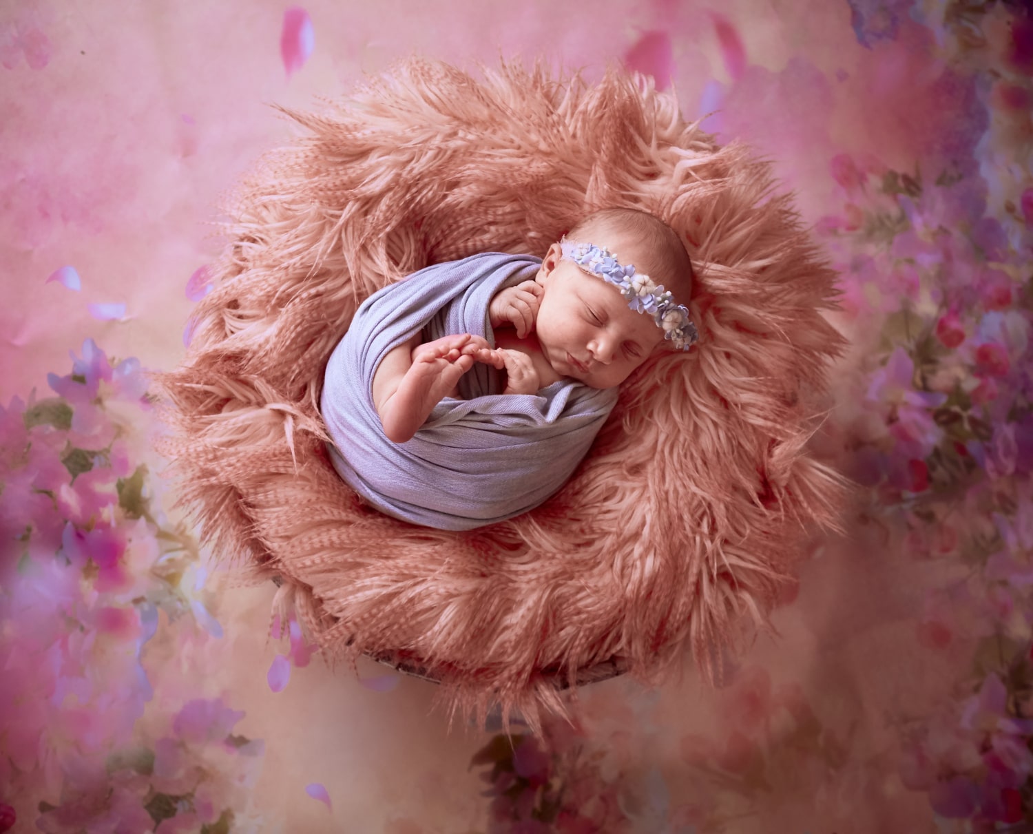 Capturing sweet dreams in a newborn baby photoshoot
