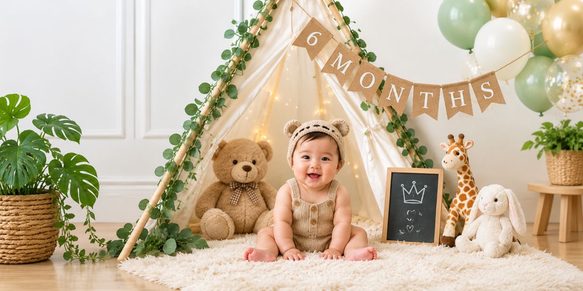 Creative 6 month birthday decoration ideas for a baby celebration at home