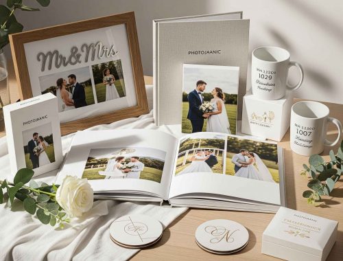Personalized wedding gifts for couple Singapore including photo books, frames, and calendars
