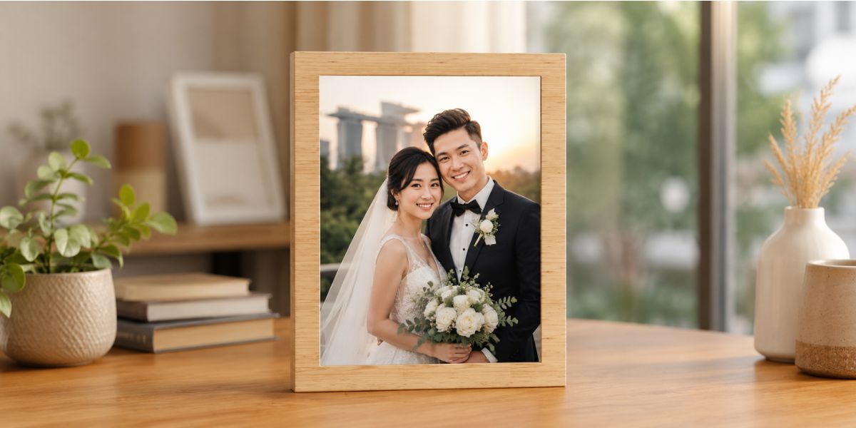 photo frame for newlyweds in Singapore
