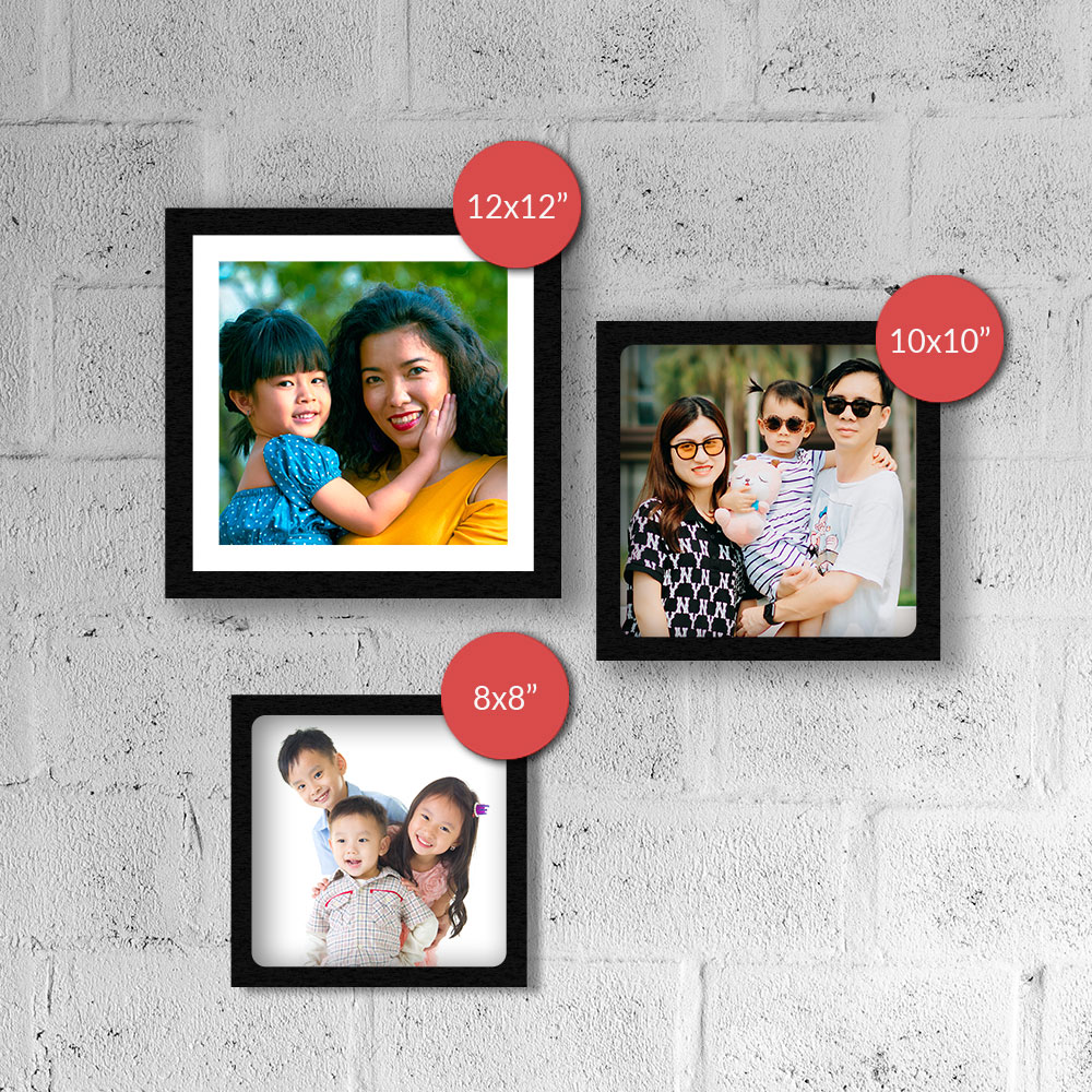Wall frame collage wedding gift for couple personalised photo display