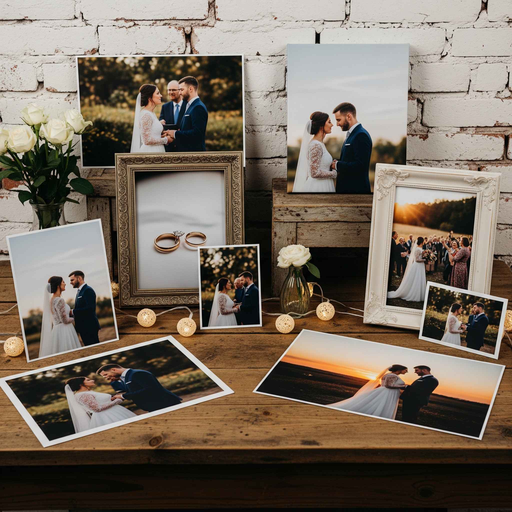 Custom photo prints wedding gift for couple Singapore framed memories