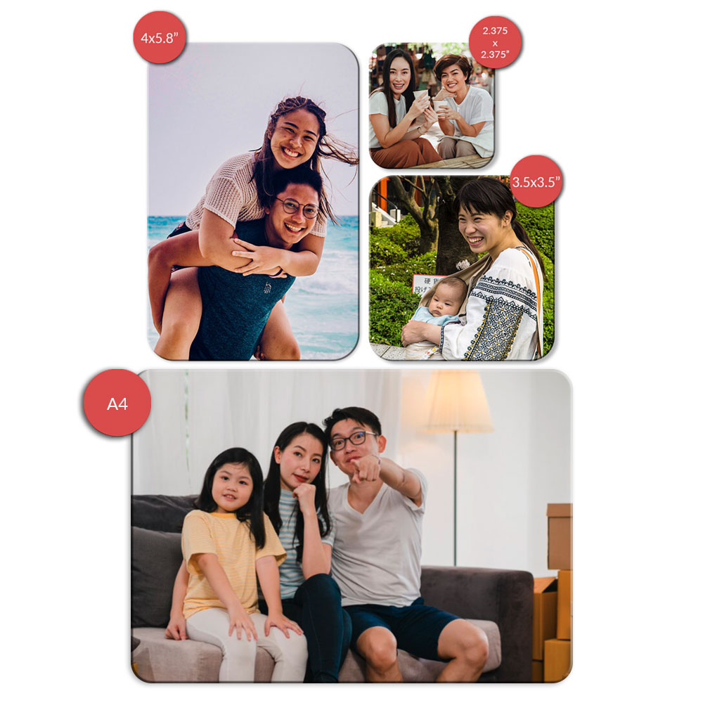 Personalized fridge magnets featuring family and couple photos, a fun and creative birthday gift for wife in Singapore