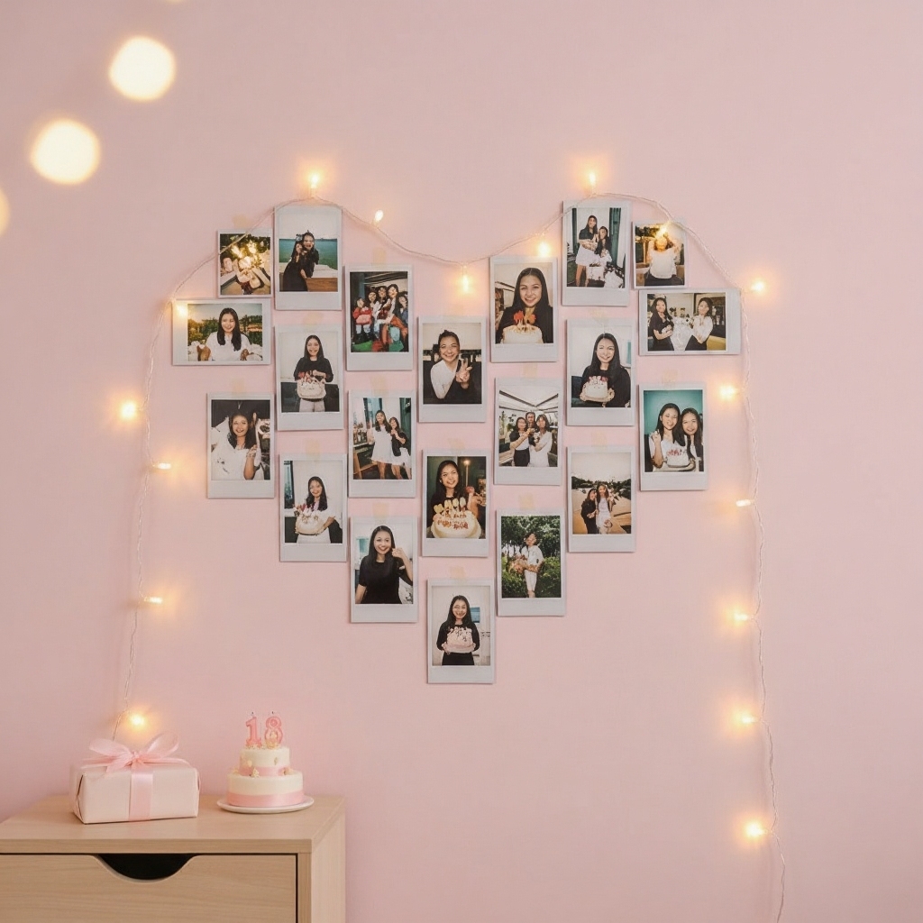 Retro and square photo prints perfect birthday gift for girl in Singapore for room decor