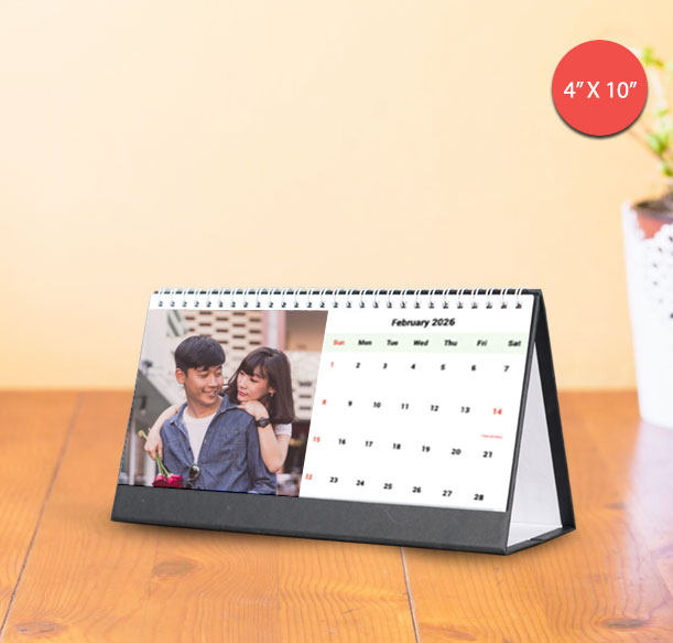 Custom photo desk calendar unique birthday gift for girl in Singapore with motivational quotes