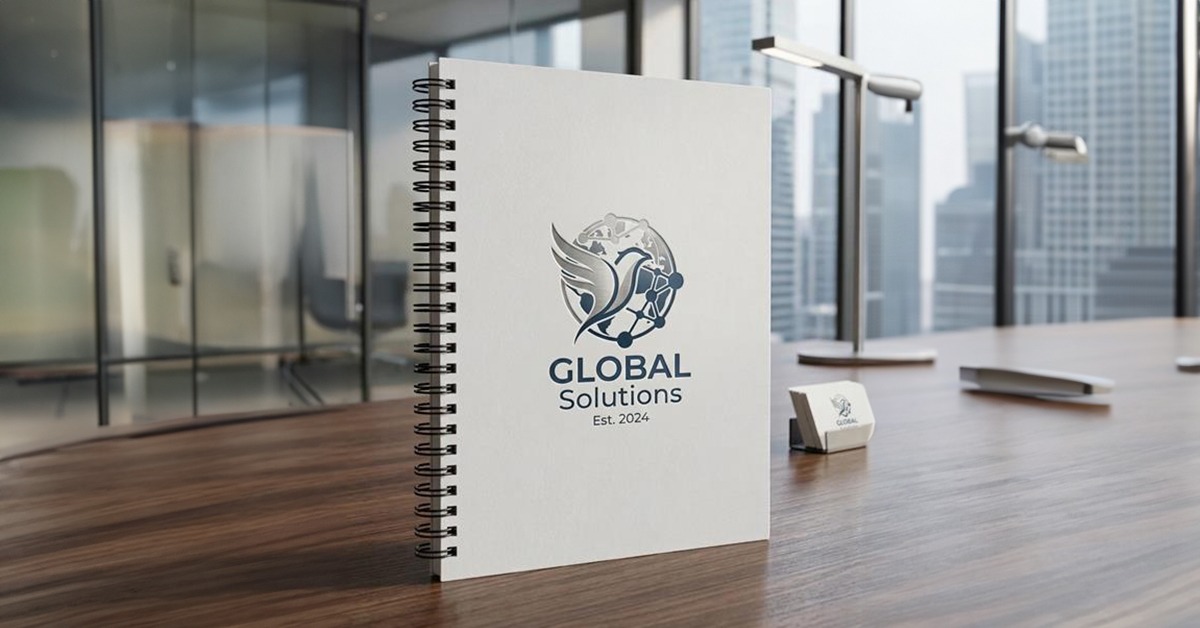 Customised notebook corporate gift with logo for employees and clients in Singapore