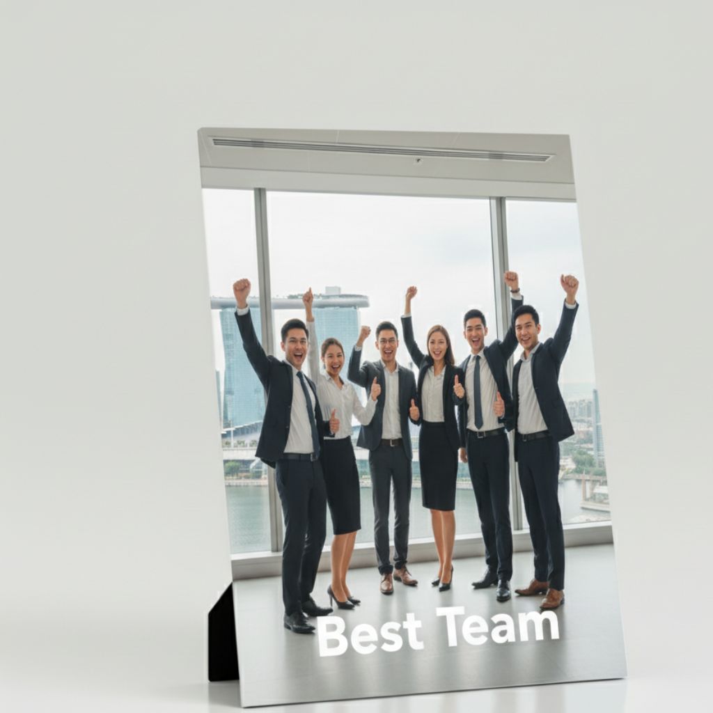 Bulk customised table frames with motivational quotes, ideal for employee recognition and corporate gifts.