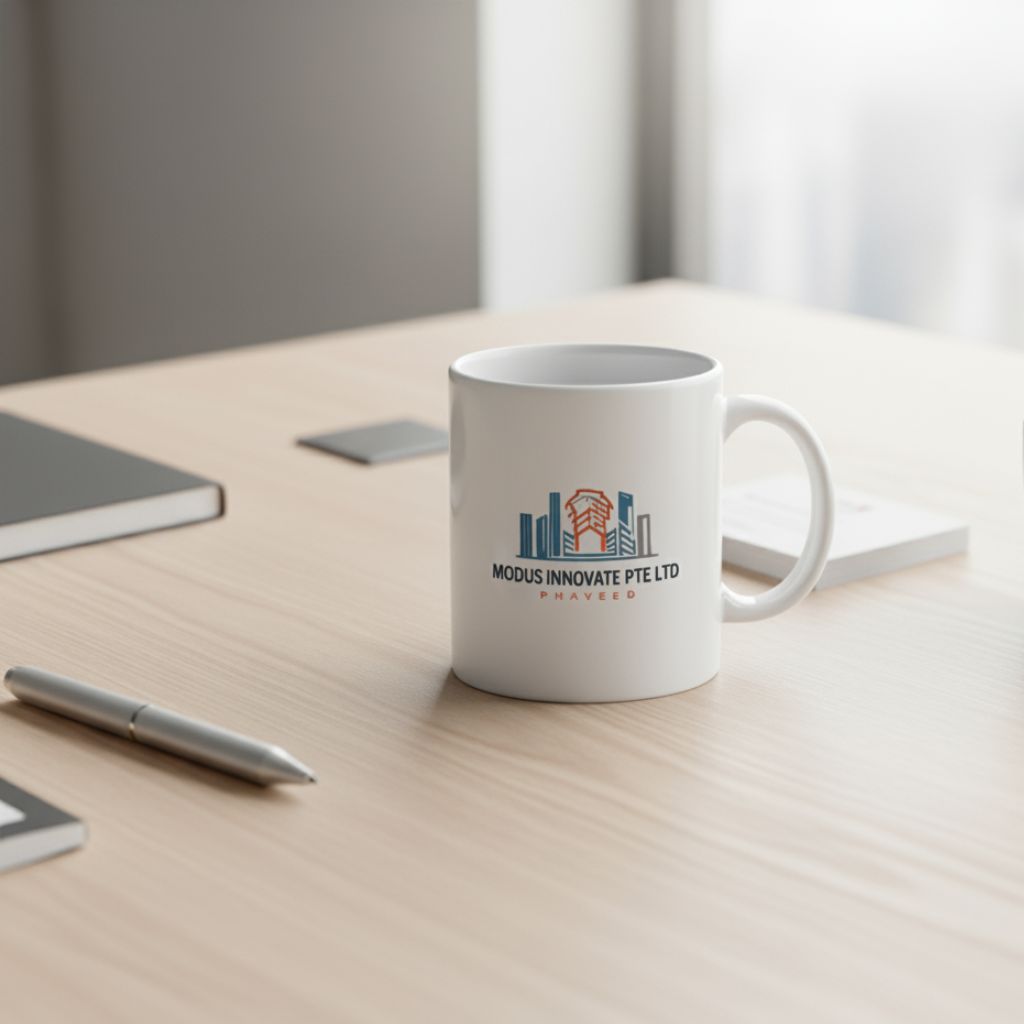 Bulk branded mugs with company logos, perfect for employee gifts or client giveaways