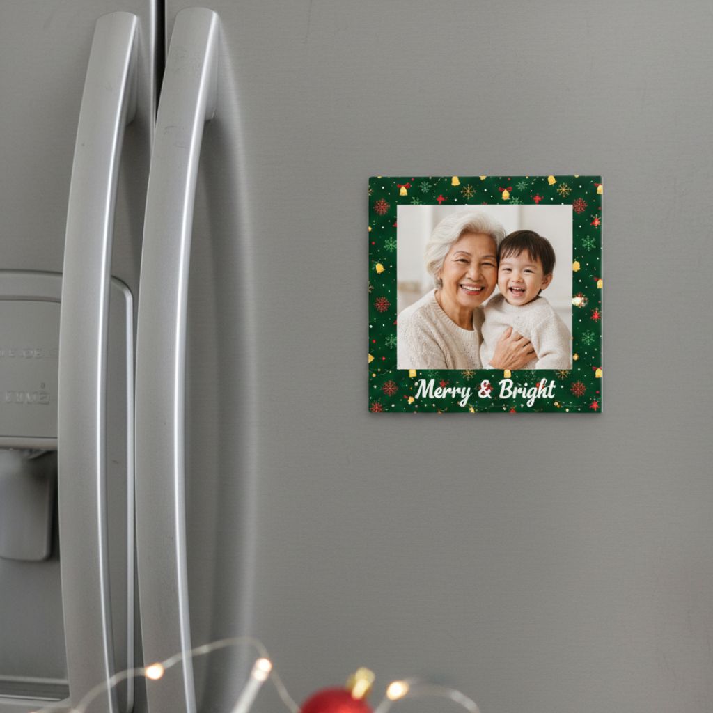 Cute personalised photo magnets as budget Christmas gifts in Singapore