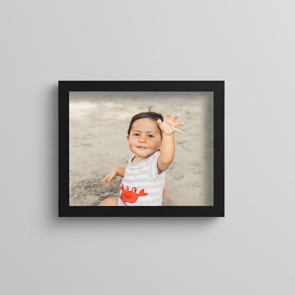 baby keepsake prints Singapore canvas framed wall art soft matte paper nursery living room