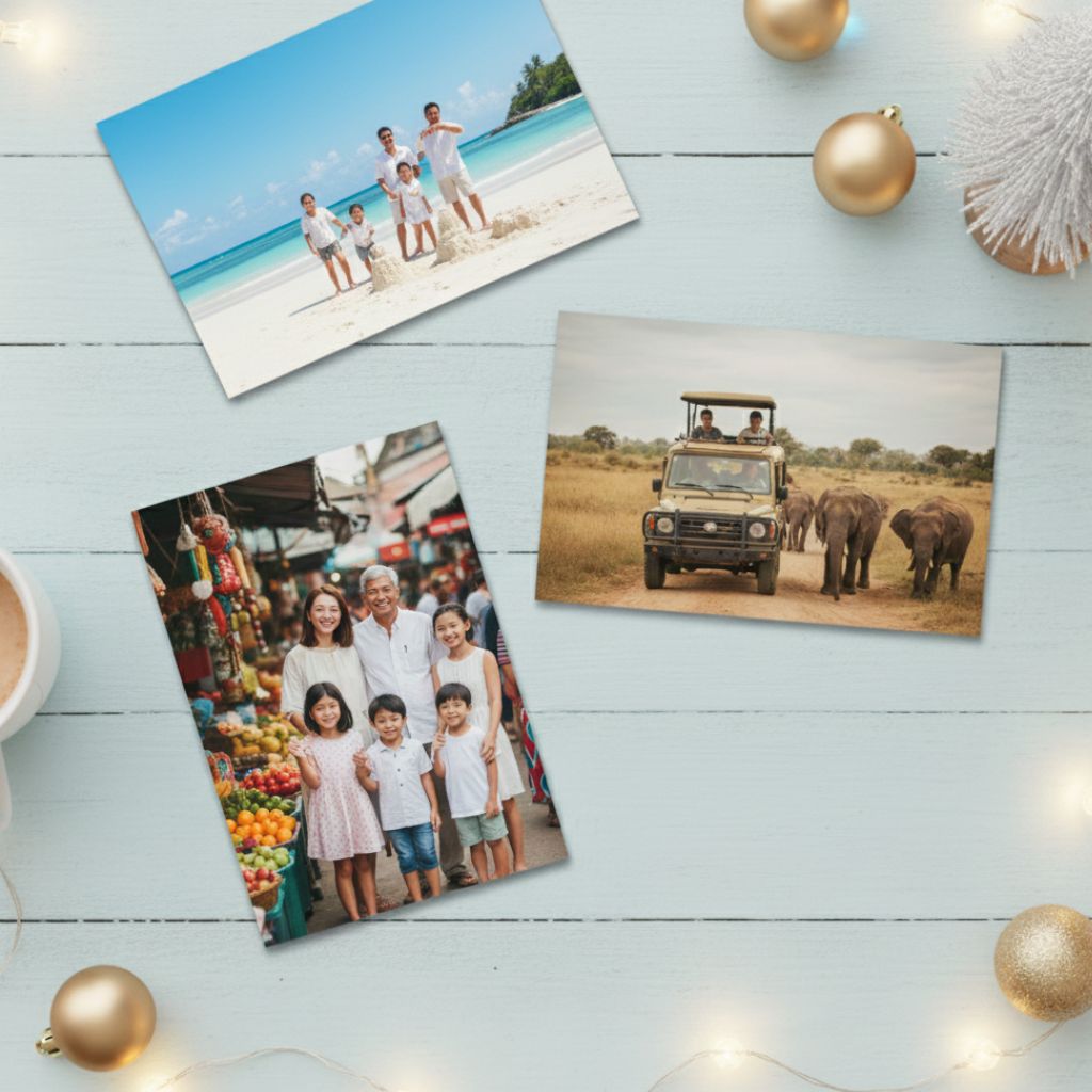 Custom printed family photo prints as Christmas gifts in Singapore