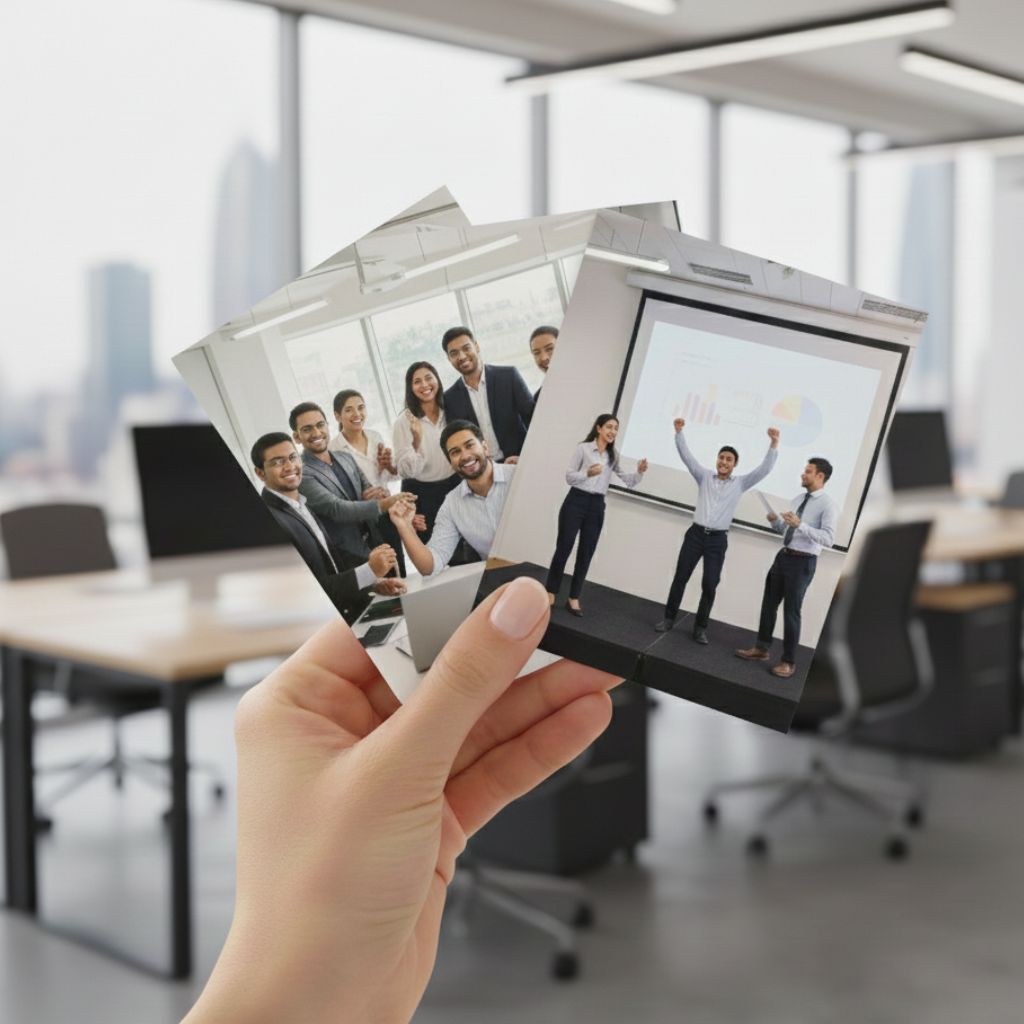 "High-quality personalized photo prints for office, desk, or home space decor