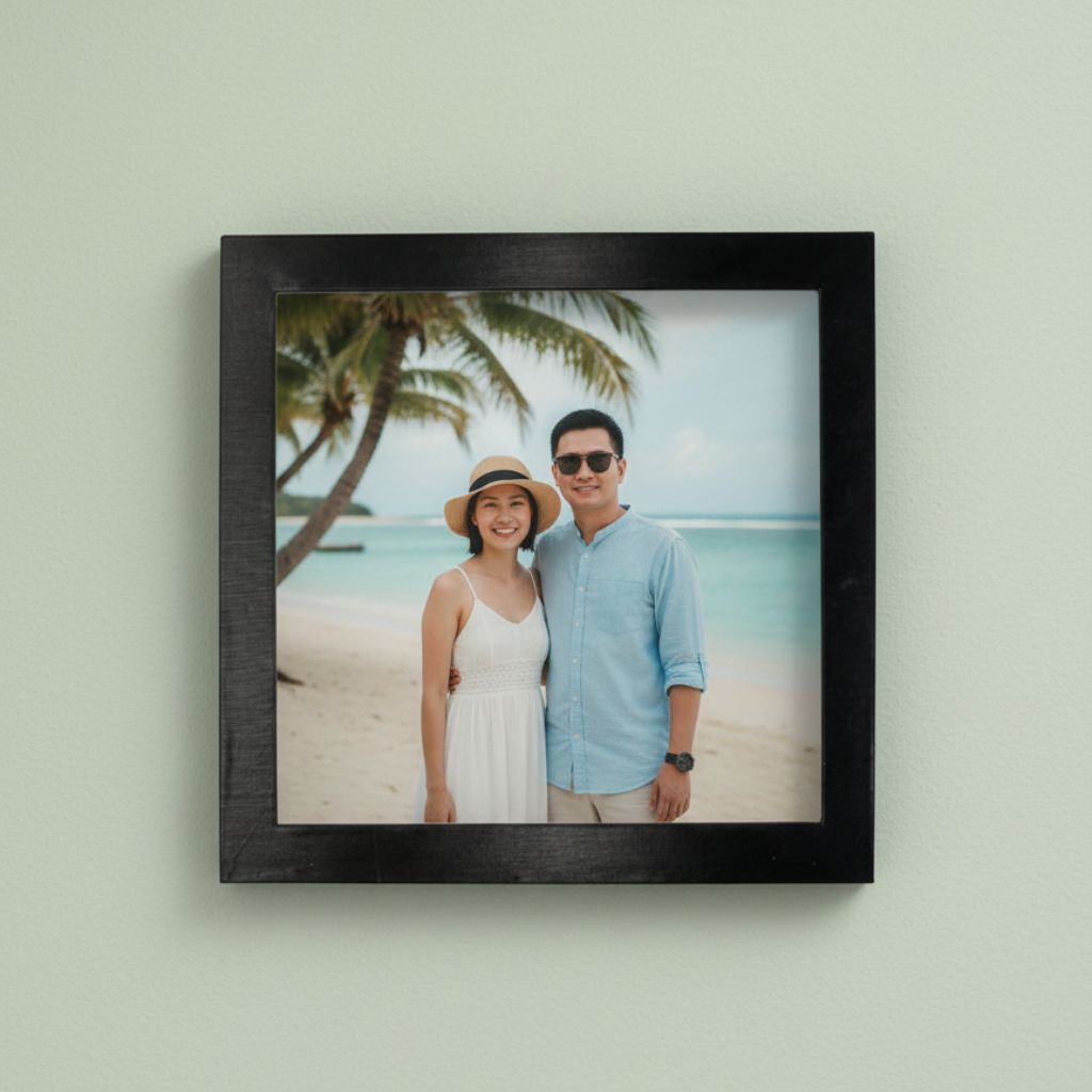 Custom wall photo frame personalised travel gift Singapore