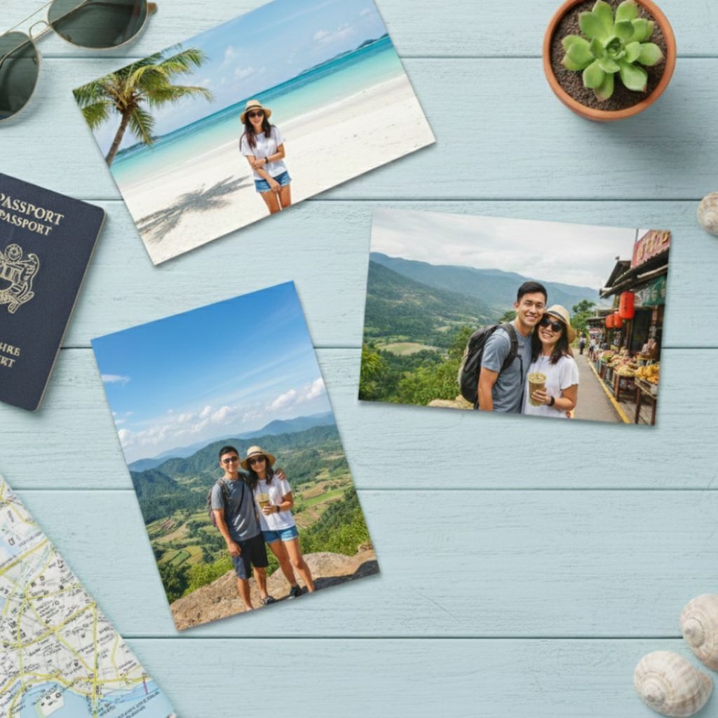 Personalised photo prints travel memories for couples in Singapore