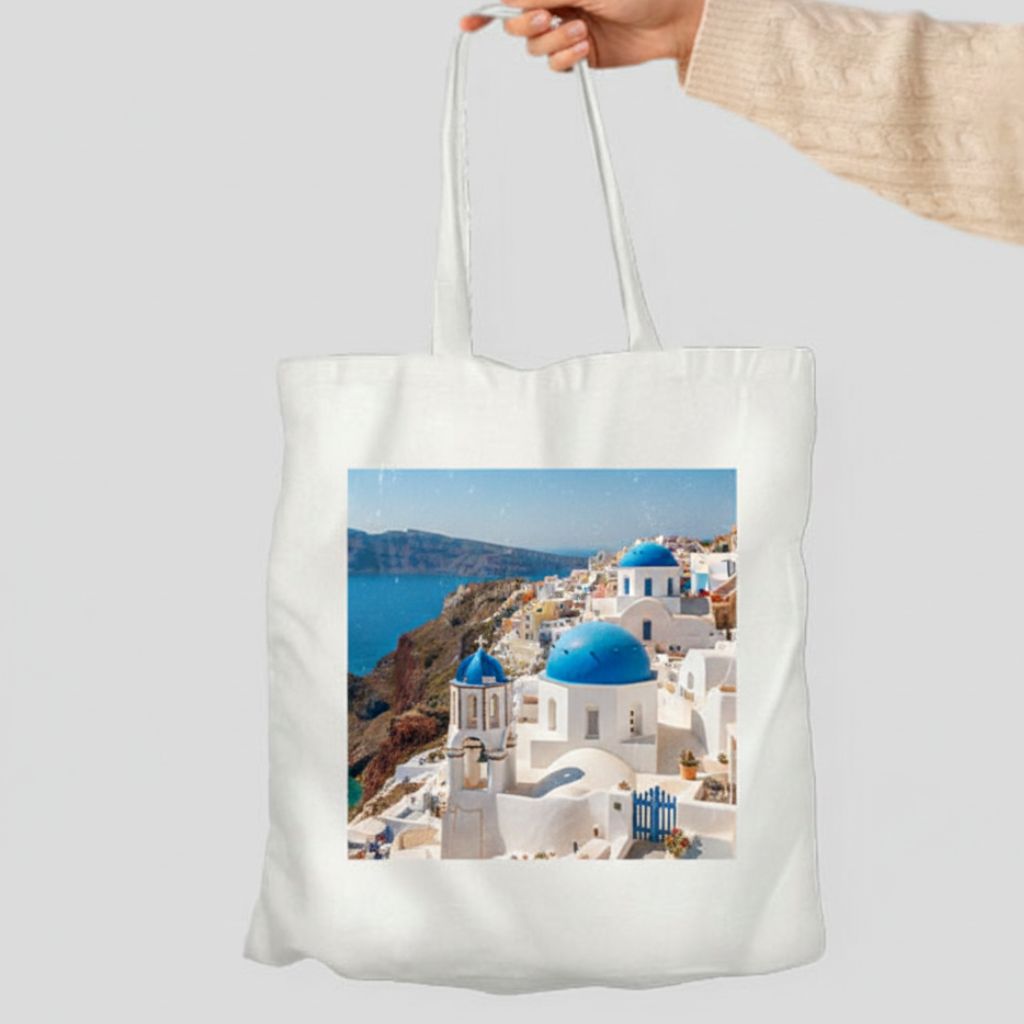 Personalised tote bag travel photo gift for couples in Singapore
