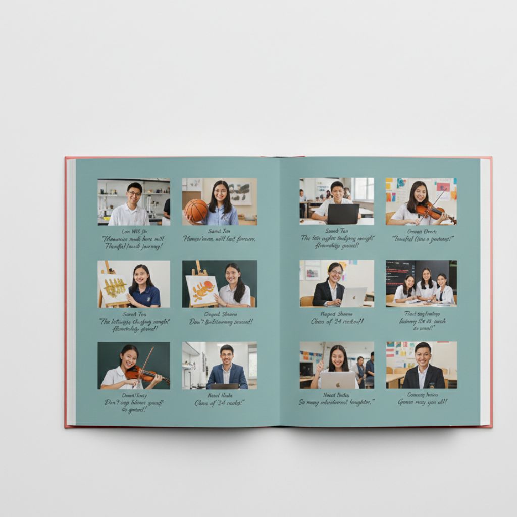 Student yearbook printing Singapore with organized photo management and secure digital workflows