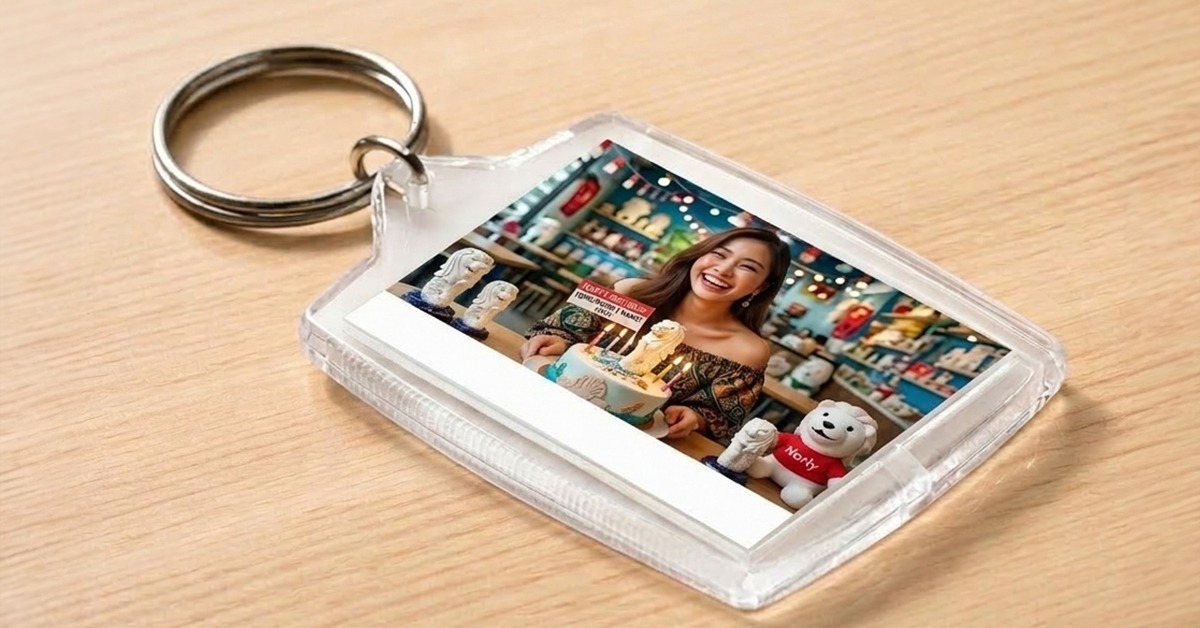 custom photo keychain birthday gift for girlfriend