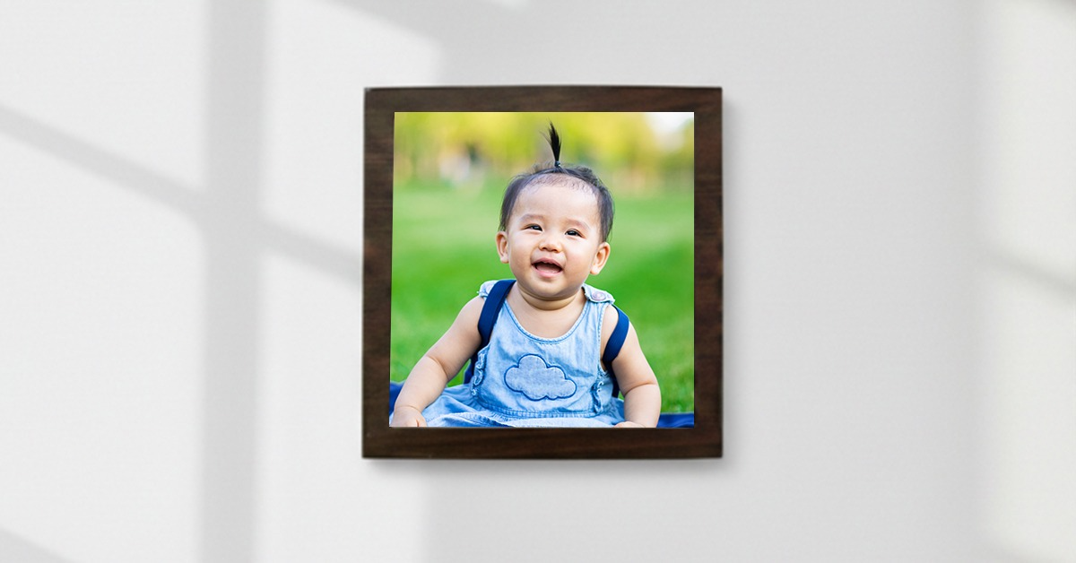  Frame your baby’s cutest moment with a personalised wall photo frame in Singapore.