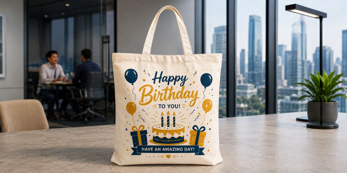 Personalised photo tote bag for an everyday birthday gift