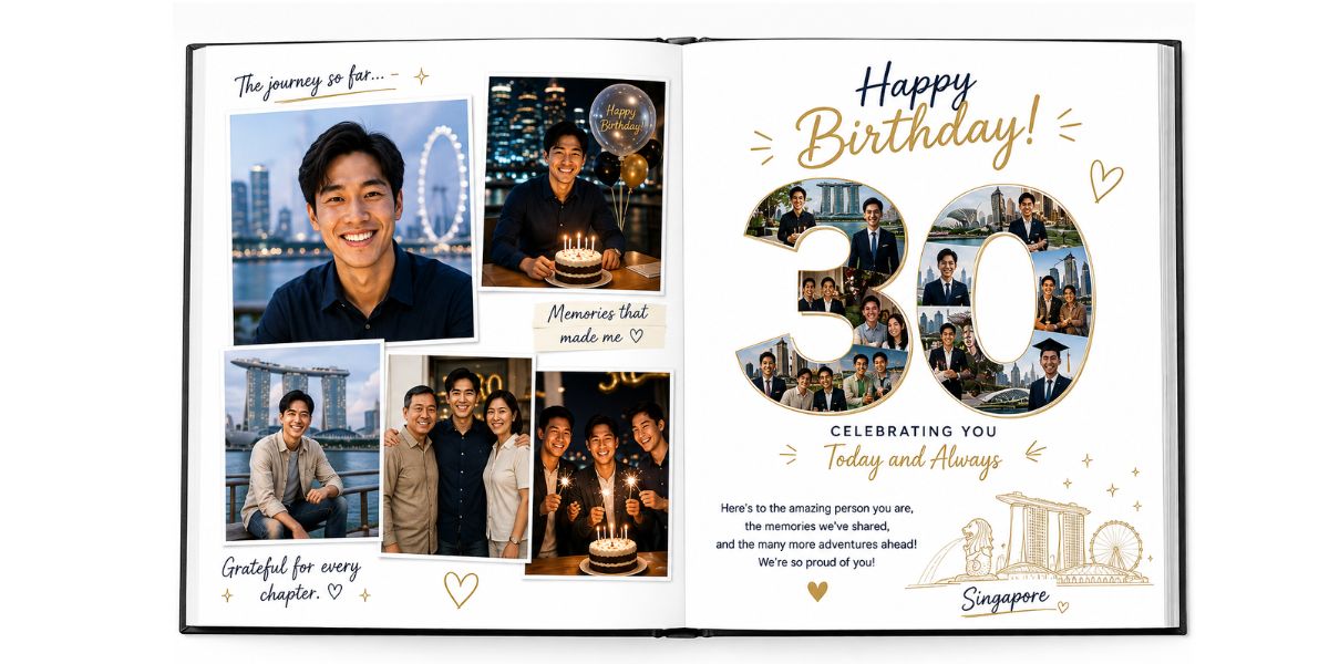 Personalised photo poster featuring things I love about you