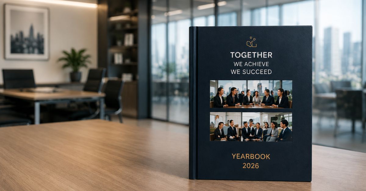 Corporate yearbook Singapore — annual company review employee recognition yearbook printing Photojaanic SG 
