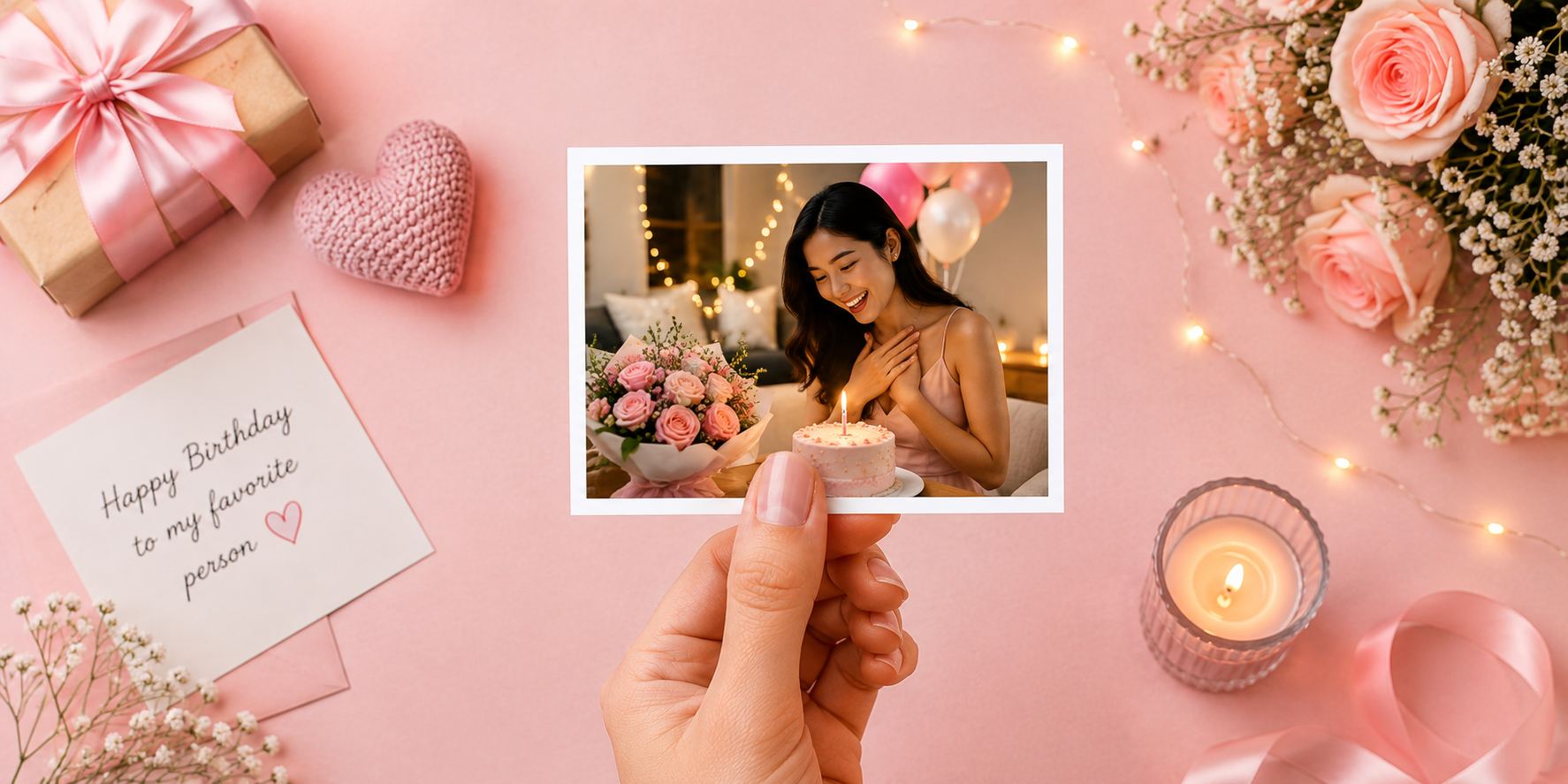 Mini photo prints personalised gift for girlfriend