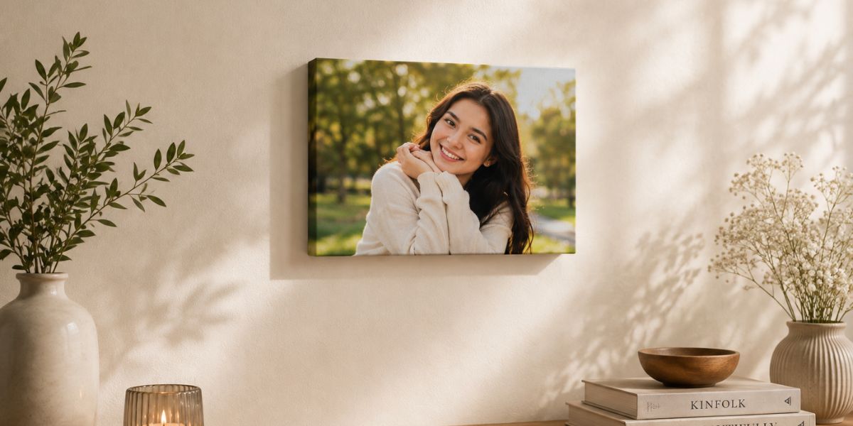 Personalised canvas print romantic birthday gift for girlfriend