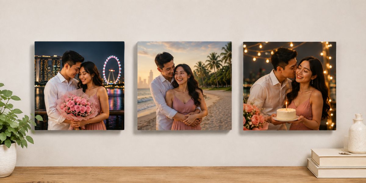 Custom acrylic photo frame gift for girlfriend